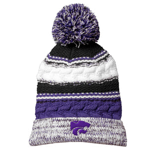 Kansas State Primary Logo Pom Pom Team Beanie