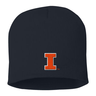 Illinois Primary Logo Solid Knit Beanie
