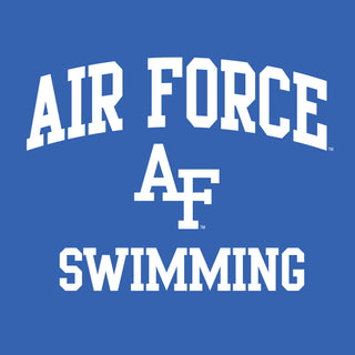Air Force Academy Arch Logo Swimming T-Shirt - Royal