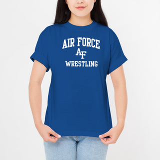 Air Force Academy Arch Logo Wrestling T-Shirt - Royal