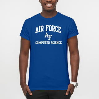 Air Force Academy Arch Logo Computer Science T-Shirt - Royal
