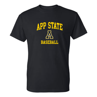 App State Arch Logo Baseball T-Shirt - Black