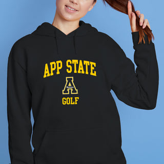App State Arch Logo Golf Hoodie - Black