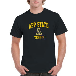 App State Arch Logo Tennis T-Shirt - Black