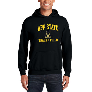 App State Arch Logo Track & Field Hoodie - Black