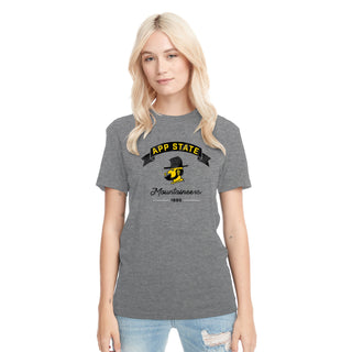App State Ribbon Arc NLA Triblend T-Shirt - Premium Heather
