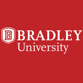 Bradley University Braves Basic Block Cotton Short Sleeve T Shirt - Red