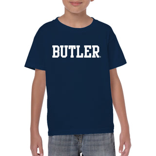 Butler University Bulldogs Basic Block Youth T-Shirt - Navy