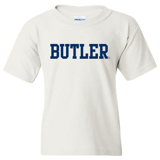 Butler University Bulldogs Basic Block Youth T-Shirt - White