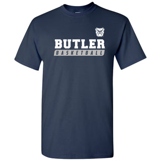 Butler University Bulldogs Basketball Slant T-Shirt - Navy