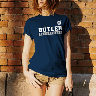 Butler University Bulldogs Basketball Slant T-Shirt - Navy