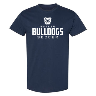 Butler University Bulldogs Mascot Wordmark Soccer T-Shirt - Navy