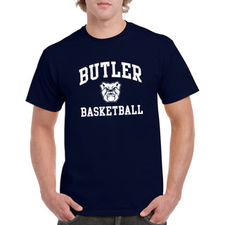 Butler University Bulldogs Arch Logo Basketball Short Sleeve T Shirt - Navy