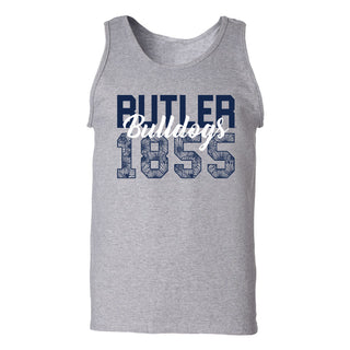 Flower Power Butler Bulldogs Tank Top - Sport Grey