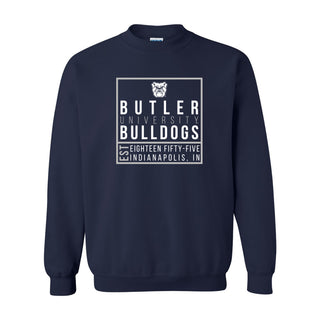 Butler Box Label Crewneck - Navy