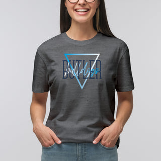 Butler University Bulldogs Gradient Triangle T-Shirt - Graphite Heather