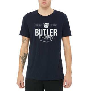 Butler University Bulldogs Harbor Script Canvas Triblend T-Shirt - Solid Navy