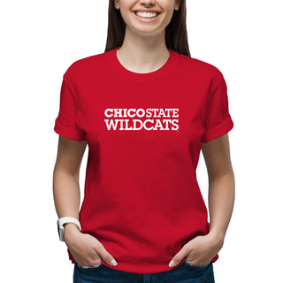 Chico State Wildcats Basic Block T-Shirt - Red