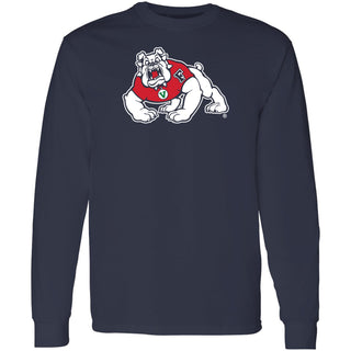 Fresno State Bulldogs Primary Logo Long Sleeve T-Shirt - Navy