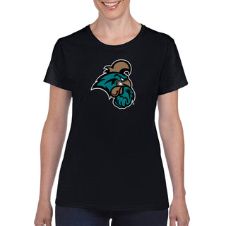 Coastal Carolina Chanticleers Primary Logo Women's T-Shirt - Black