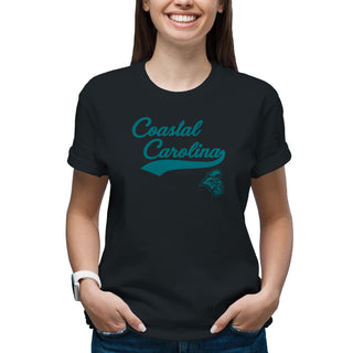 Coastal Carolina University Chanticleers Baseball Jersey Script T-Shirt - Black