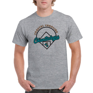 Coastal Carolina University Chanticleers Baseball Field T-Shirt - Sport Grey