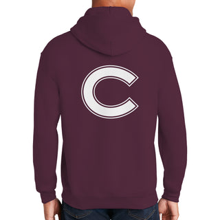 Colgate Front Back Print Hoodie - Maroon
