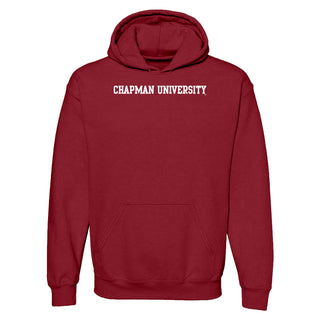 Chapman University Panthers Basic Block Hoodie - Cardinal