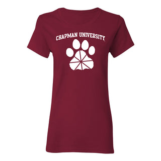 Chapman University Panthers Arch Logo Women's T-Shirt - Cardinal