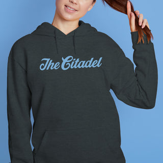 The Citadel Script Wordmark Hoodie - Dark Heather