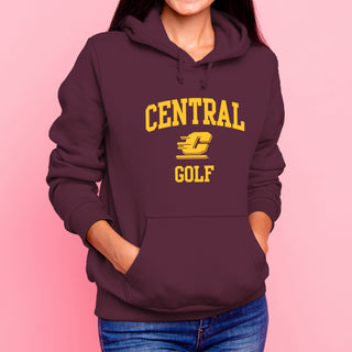 Central Michigan Arch Logo Golf Hoodie - Maroon