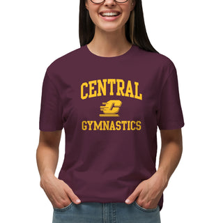 Central Michigan Arch Logo Gymnastics T-Shirt - Maroon