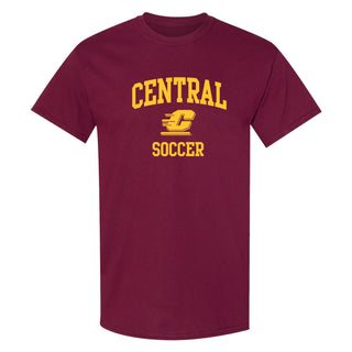 Central Michigan Arch Logo Soccer T-Shirt - Maroon