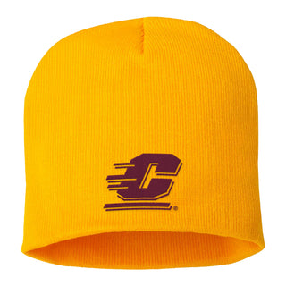 Central Michigan Primary Logo Solid Knit Beanie