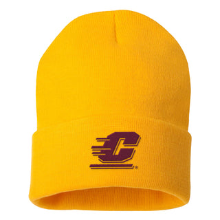 Central Michigan Primary Logo Solid Knit Cuffed Beanie