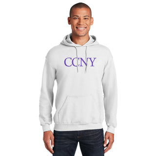 City College of New York Beavers Basic Block Hoodie - White