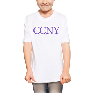 City College of New York Beavers Basic Block Youth  - White