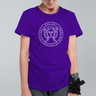 City College of New York Beavers Primary Logo Youth - Purple