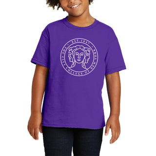 City College of New York Beavers Primary Logo Youth - Purple