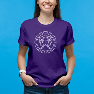 City College of New York Beavers Primary Logo T-Shirt - Purple