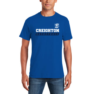 Creighton University Bluejays Basketball Slant Short Sleeve T Shirt - Royal