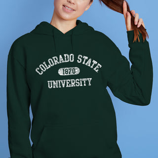 Colorado State Athletic Arch Hoodie - Forest