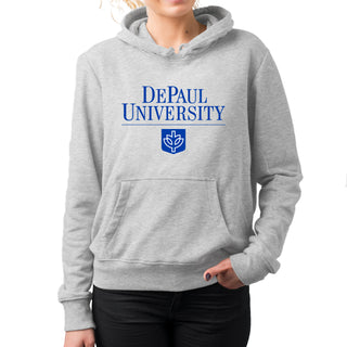 DePaul Institutional Logo Hoodie - Sport Grey