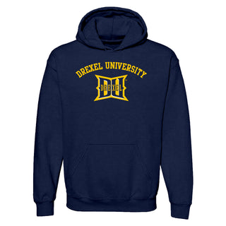 Drexel University Dragons Arch Logo Hoodie - Navy