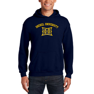Drexel University Dragons Arch Logo Hoodie - Navy