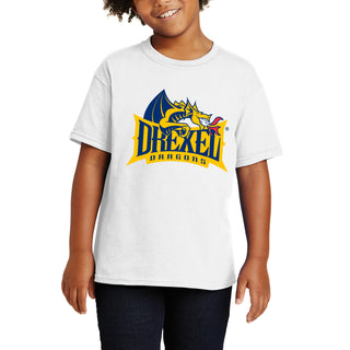Drexel University Dragons Primary Logo Youth T-Shirt - White