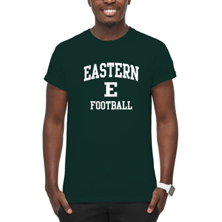 Eastern Michigan Arch Logo Football T-Shirt - Forest