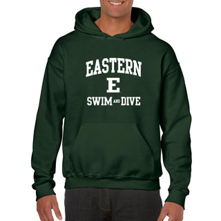 Eastern Michigan Arch Logo Swim & Dive Hoodie - Forest