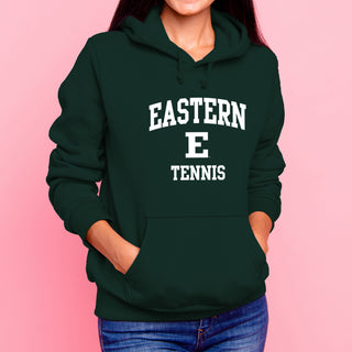 Eastern Michigan Arch Logo Tennis Hoodie - Forest