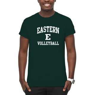 Eastern Michigan Arch Logo Volleyball T-Shirt - Forest